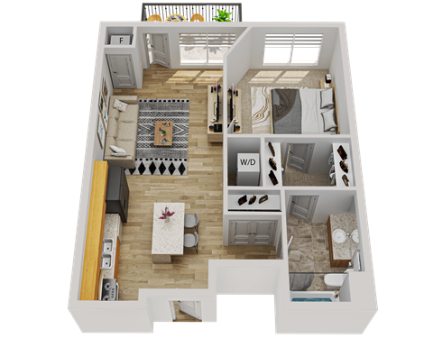 Q Floor Plan at Wheaton 121, Wheaton, Illinois